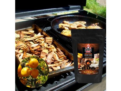 F&S Drevené chipsy na údenie Pomaranč 200 g