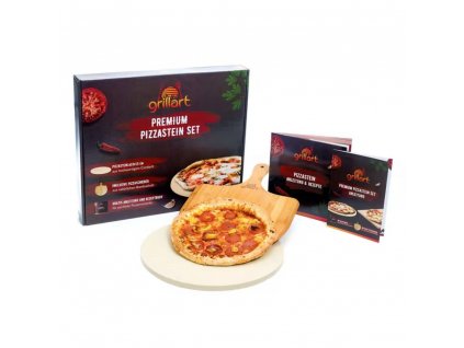 6910131 Lopata na pizzu s okrúhlym kameňom GrillART