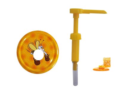 Dávkovač medu s kovovým uzáverom Pan Včielka