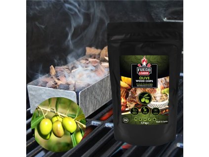 F&S Drevené chipsy na údenie Olive 700 g