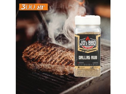 88503858 Dallas Rub, JD´s BBQ koreninová zmes na spôsob Dallas 300 g praktická korenička