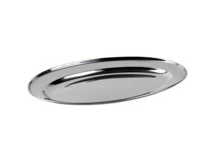 Oválny podnos nerezový 35x23,6m