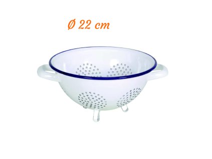 6752225 Sitko smaltované s nožkami 22 cm