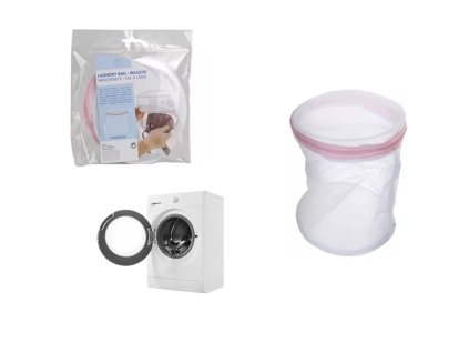 Vrece na bielizeň - biele, okrúhle