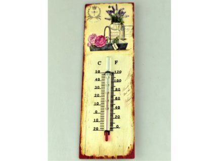 Retro teplomer nástenný Lavender