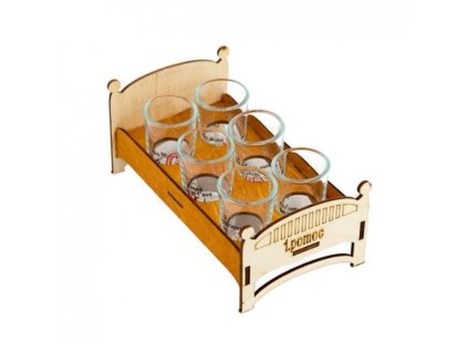 Fľaša s pohármi 6 ks 1. Pomoc