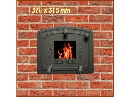 7031809 Ovenbox liatinové dvierka so sklom na vstavané rúry HUBOS