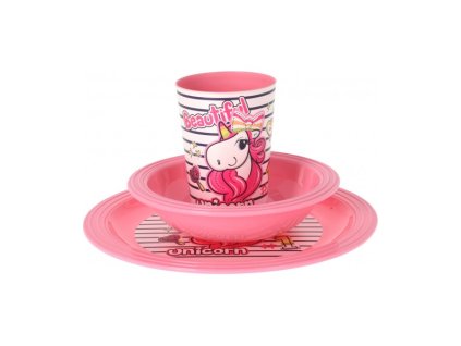 Detský set 3ks plast dievčenský