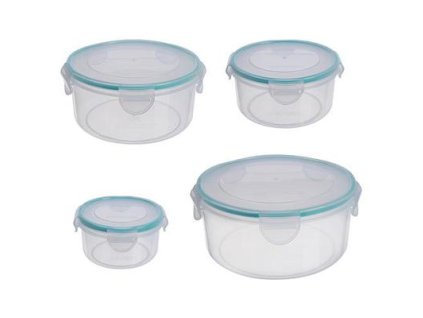 801315 Dóza MagicHome Lunchbox sada 4 ks, 400/800/1500/2300 ml, okrúhle, Clip