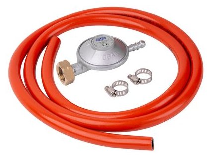 2171594 Regulátor plynu C31-30, 28-30 mbar, UK8 mm, EN16129, 2x spona, hadica 1,5 m