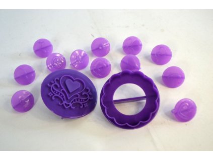 Vykrajovačka na muffiny SRDCE sada 14 ks ACHI