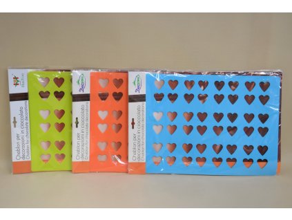 Silikónová šablóna na zdobenie SRDCE ACHI