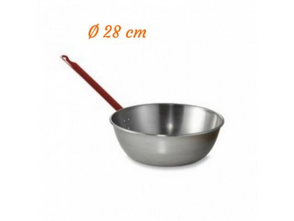 Oceľová hlboká paella panvica s rukoväťou 28 cm – GARCIMA