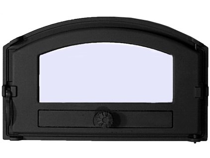 Helsinki liatinové dvierka na pec s sklom CARDINALIS