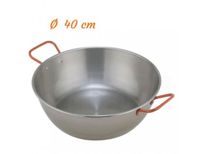 13417 Oceľová hlboká panvica Paella WOK 40 cm GARCIMA
