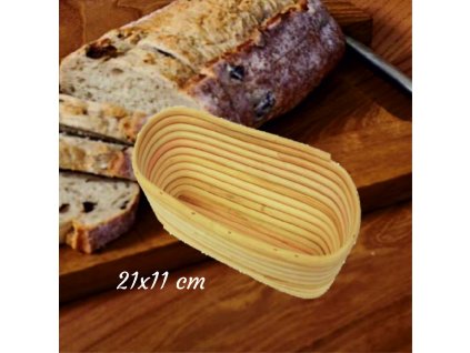 68772 Oválna ošatka na kysnutie cesta / na chlieb - 0,35 kg 21x11 cm MOREX
