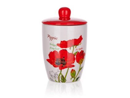 333105 Dóza s viečkom 600 ml Red Poppy, BANQUET