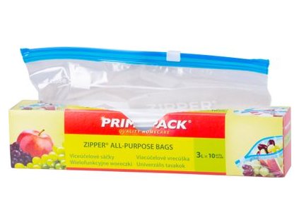312621 Vrecko Primapack Zipper na potraviny 3 lit., 10 ks