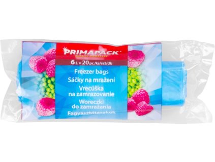 312624 Vrecko Primapack na zamrazovanie potravín do mrazničky, 6 lit., 20 ks