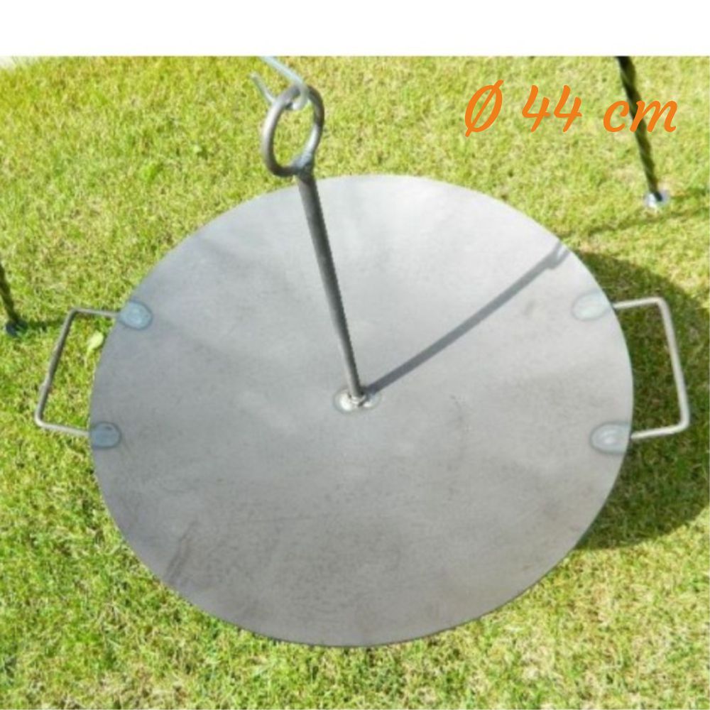 KAPIGA Železný grilovací plát 44 cm s držiakom