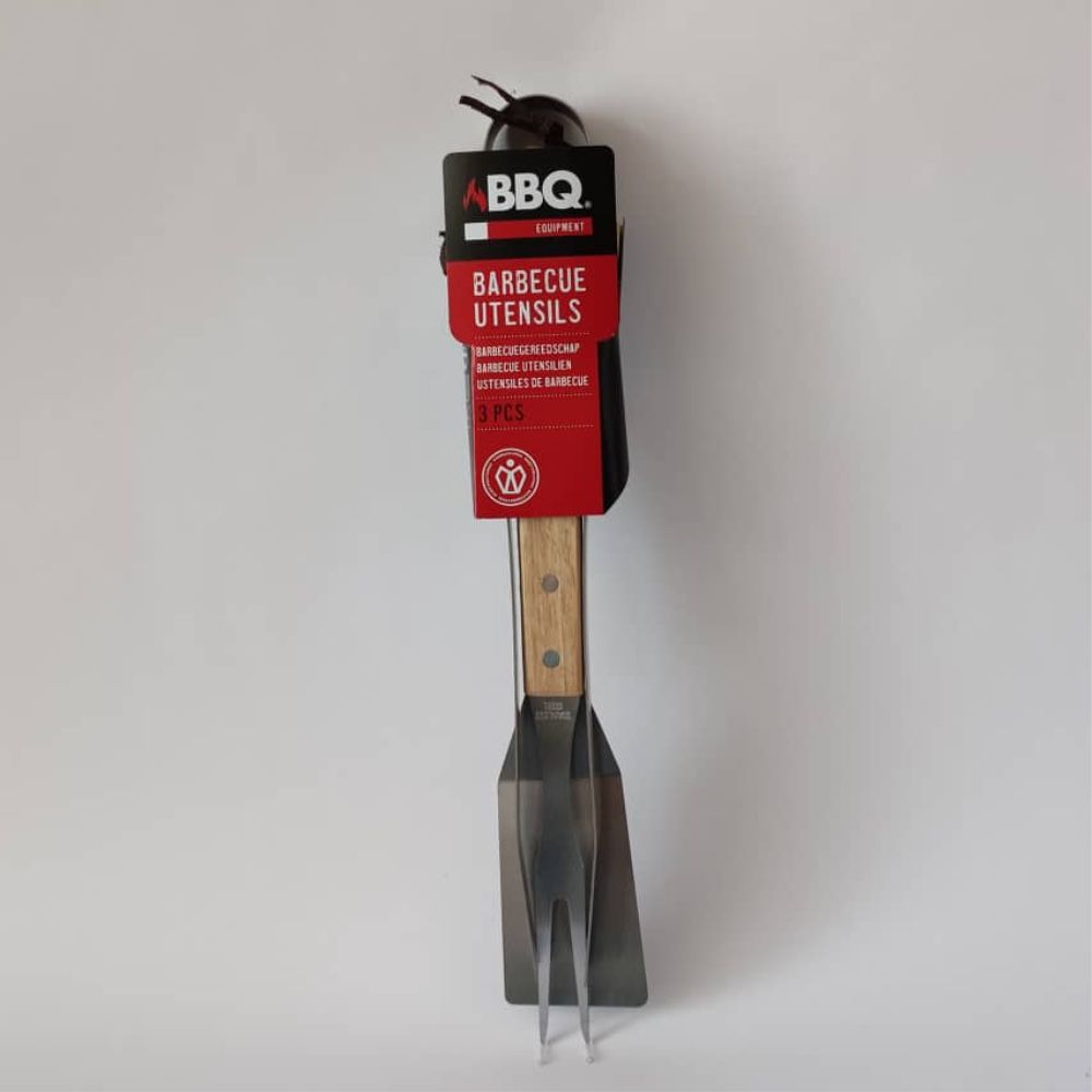 ACHI 3 dielna sada BBQ s drevenou rúčkou