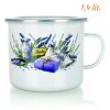 340073 Hrnček smaltovaný 1,4 lit s plastovým vrchnákom LAVENDER, BANQUET