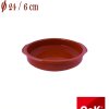 Keramická zapekacia misa okrúhla d: 24 x 6 cm hnedá COK