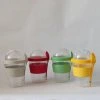 Plastový pohár na jogurt a držiak s lyžičkou 600 ml