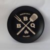 Keramický tanier plytký BBQ 28,5 cm, čierny