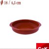 7225412 Keramická zapekacia misa okrúhla d: 18 x 4,5 cm hnedá COK