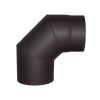 Koleno dymové 90° 130/1,5 mm čierne VAPK