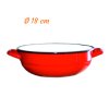 6753185 Smaltovaná selská miska červená 18 cm