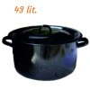 Smaltovaný hrniec s pokrievkou 43 lit K