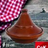 Keramický hrniec TAJINE 22 cm hnedá COK