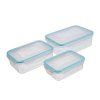 Lunchbox set 0,4x3 0,5-1,0-1,5lit sada 3 ks obdĺžnikové
