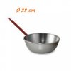 Oceľová hlboká paella panvica s rukoväťou 28 cm GARCIMA