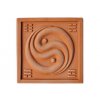 1235010 Terracotta reliéf Jing - Jang 20 X 20 cm