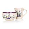 Sada raňajková – hrnček a miska LAVENDER, BANQUET