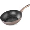 Panvica Wok MagicHome Coffee Brown Line 28 cm