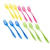 Farevbé plastové vidličky 12 ks
