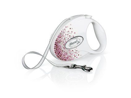 Flexi Voditko Glam Splash M pasek 5m Pink 1010202509253248955