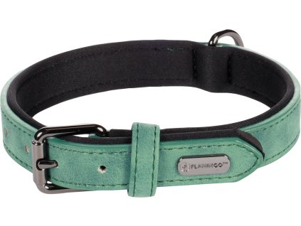 Flamingo Delu Obojek s neoprenovym polstrovanim Zelena S M 2607202308455439735