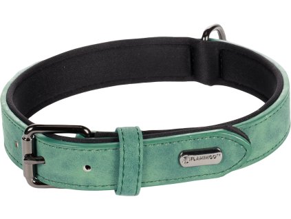 Flamingo Delu Obojek s neoprenovym polstrovanim Zelena M L 2607202308444184939