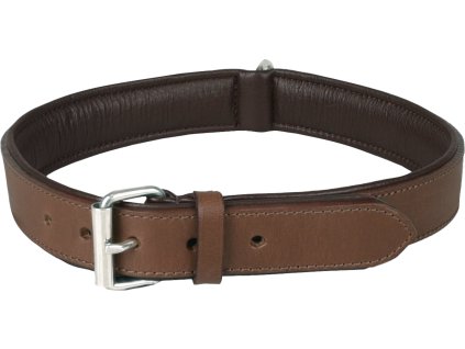 Flamingo Arizona Kozeny obojek s penovou vyplni Hneda XXL 2607202309155579952