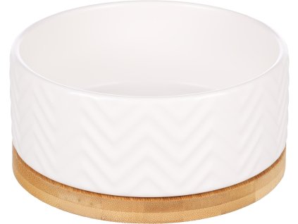 Flamingo Bianco Keramicka miska pro psy Bila 990ml 2010202313332014789