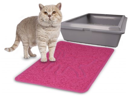 Flamingo Podlozka pred kocici toaletu ROSIE fuchsiova 35x48cm 0403202113411789230