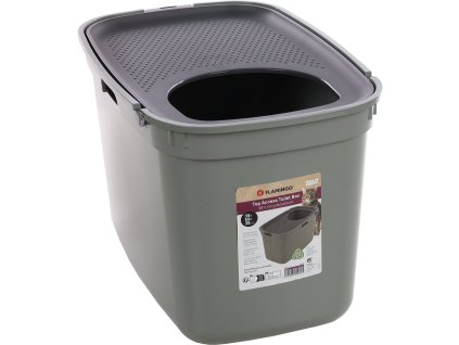 Flamingo Kato Toaleta pro kocky olivova 39x59x38cm 0301202515420534164