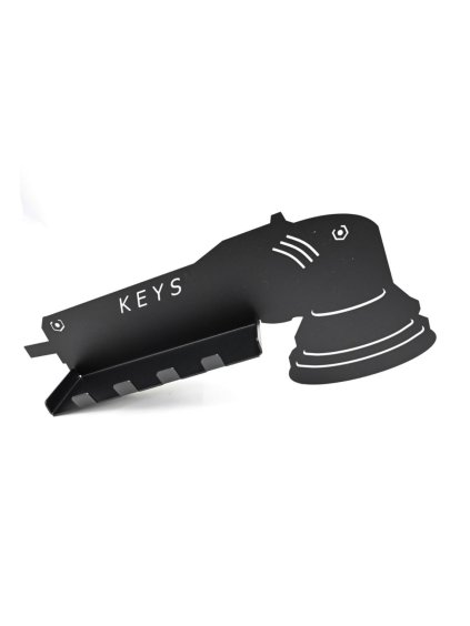 Věšák na klíče Poka Premium Hanger for car keys in shape of polishing machine with additional shelf