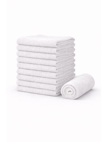 Sada mikrovláknových utěrek Elegia Servant White