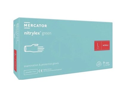 Rukavice nitrilové Zelené L